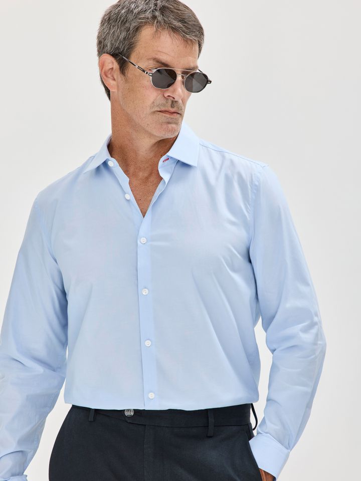 HECHTER PARIS חולצה מכופתרת בשילוב טנסל