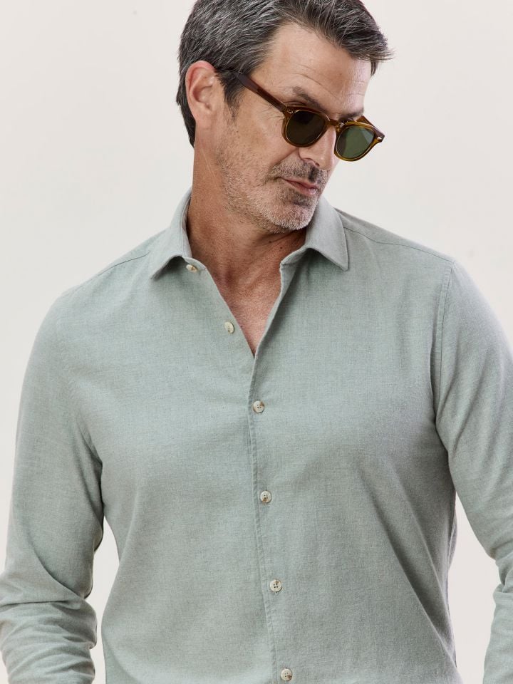 MAX MORETTI חולצה מכופתרת פלנל