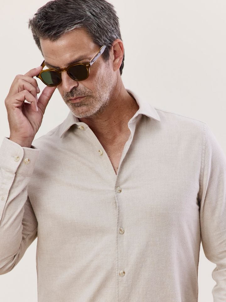 MAX MORETTI חולצה מכופתרת פלנל