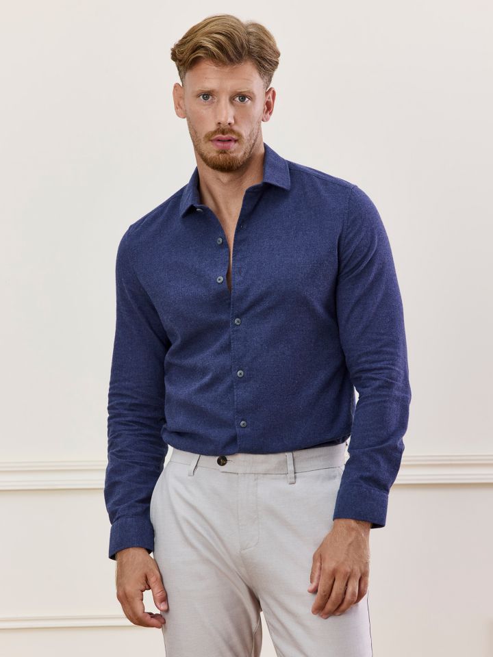 MAX MORETTI חולצה מכופתרת פלנל