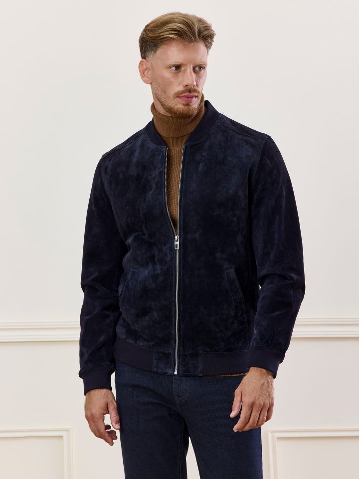 HECHTER PARIS ג’קט בומבר זמש