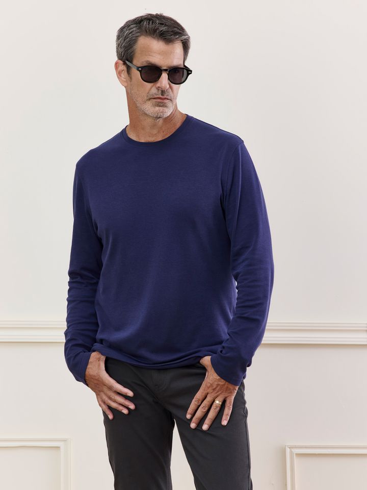 HECHTER PARIS חולצת טי שירט ז’קארד טנסל