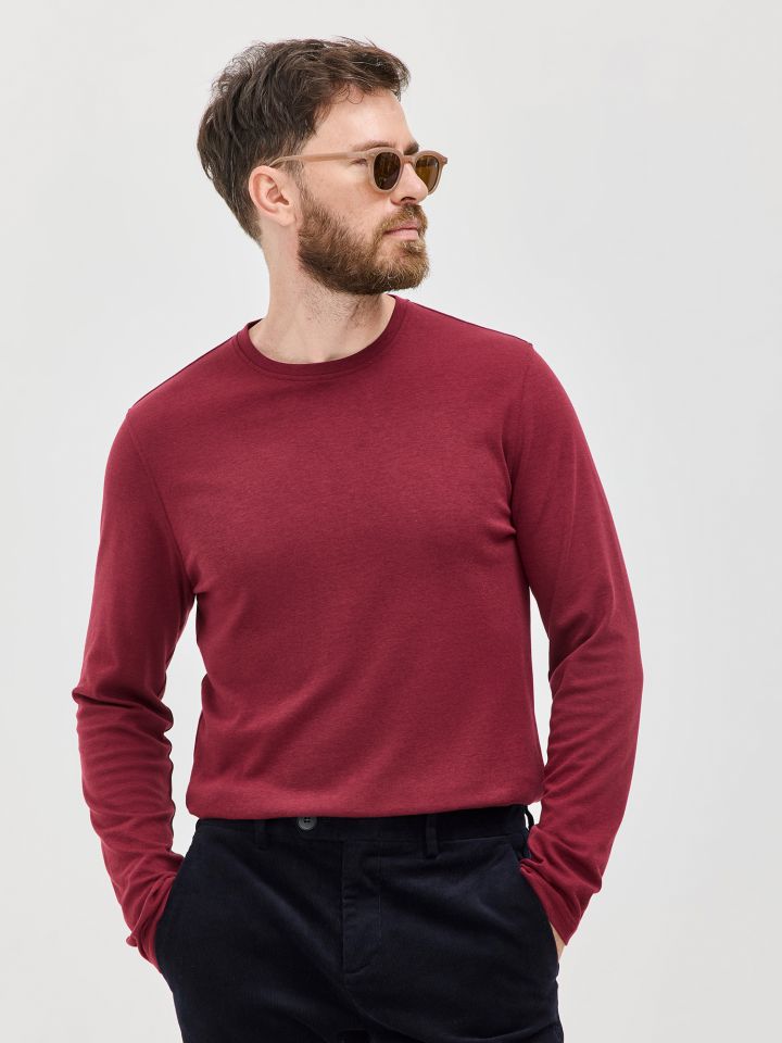 HECHTER PARIS חולצת טי שירט ז’קארד טנסל