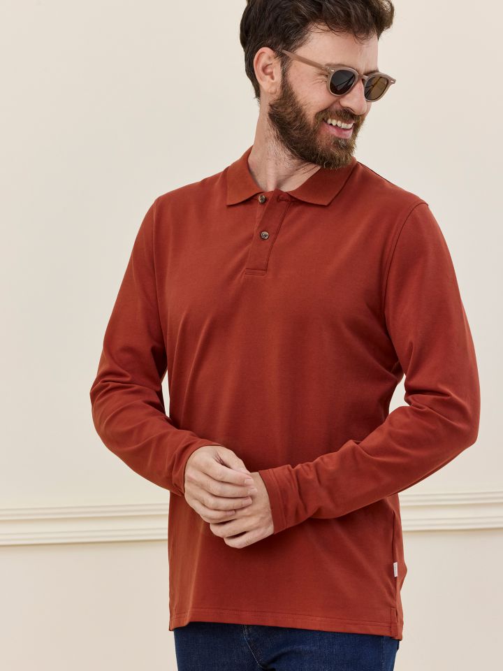 MAX MORETTI חולצת פולו כותנה לייקרה