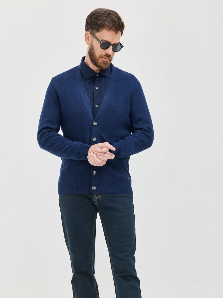 MAX MORETTI קרדיגן סרוג טנסל כותנה