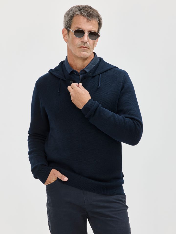 HECHTER PARIS סריג קפוצ’ון טנסל כותנה