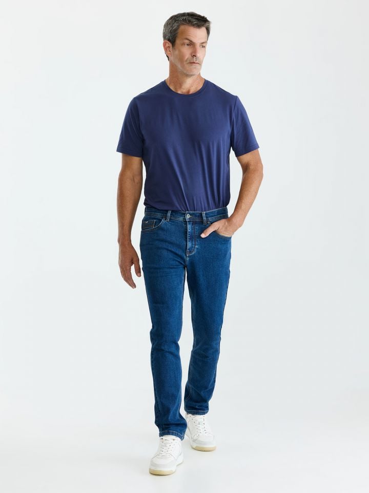 MAX MORETTI מכנסי ג’ינס פרומו בגזרת סלים