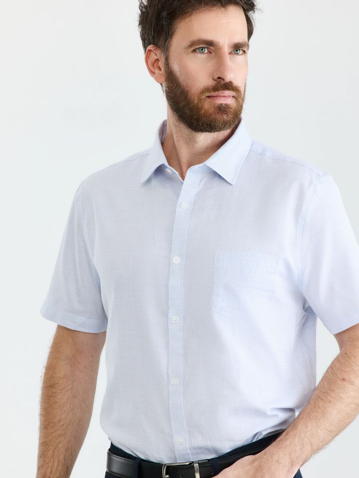 MAX MORETTI חולצה מכופתרת EASY CARE בגזרת רגולר פיט