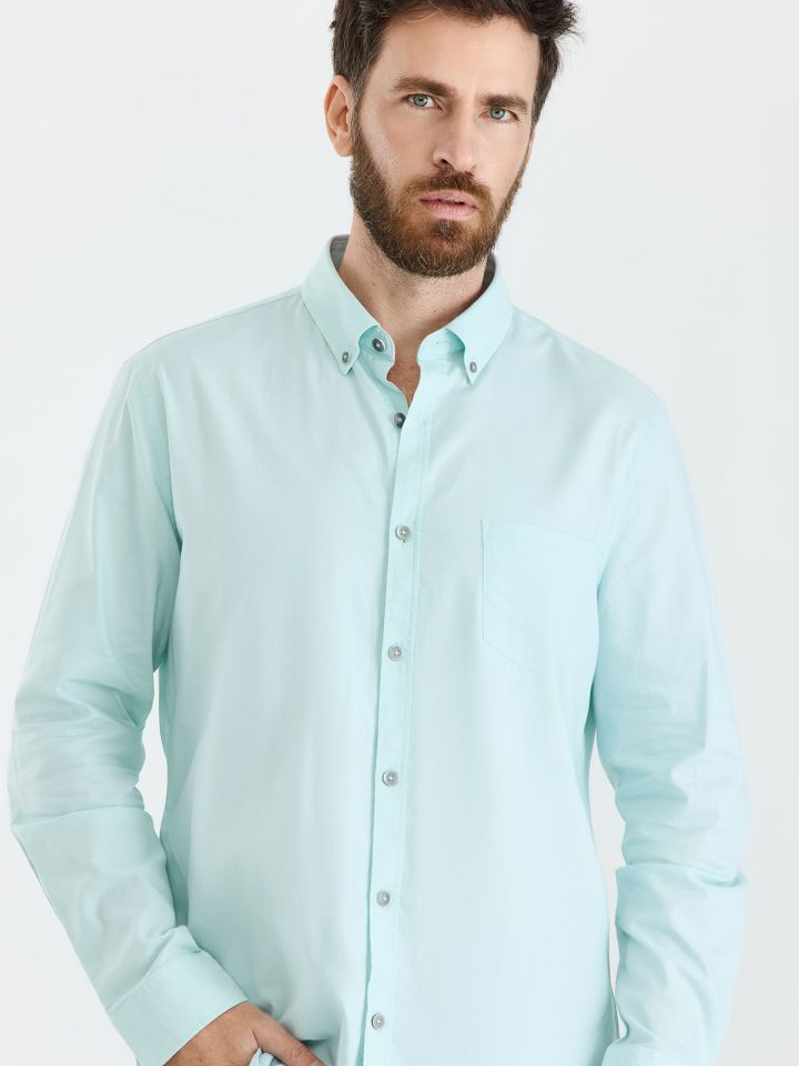 MAX MORETTI חולצה מכופתרת OXFORD בגזרת רגולר פיט