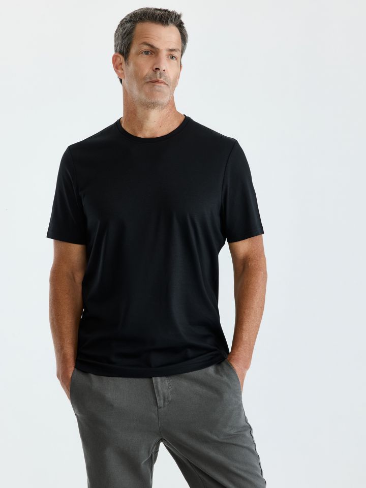 HECHTER PARIS חולצת טישירט במגע משי