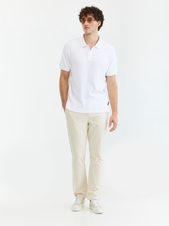 HECHTER PARIS מכנסי צ’ינו חג בגזרת סטרייט