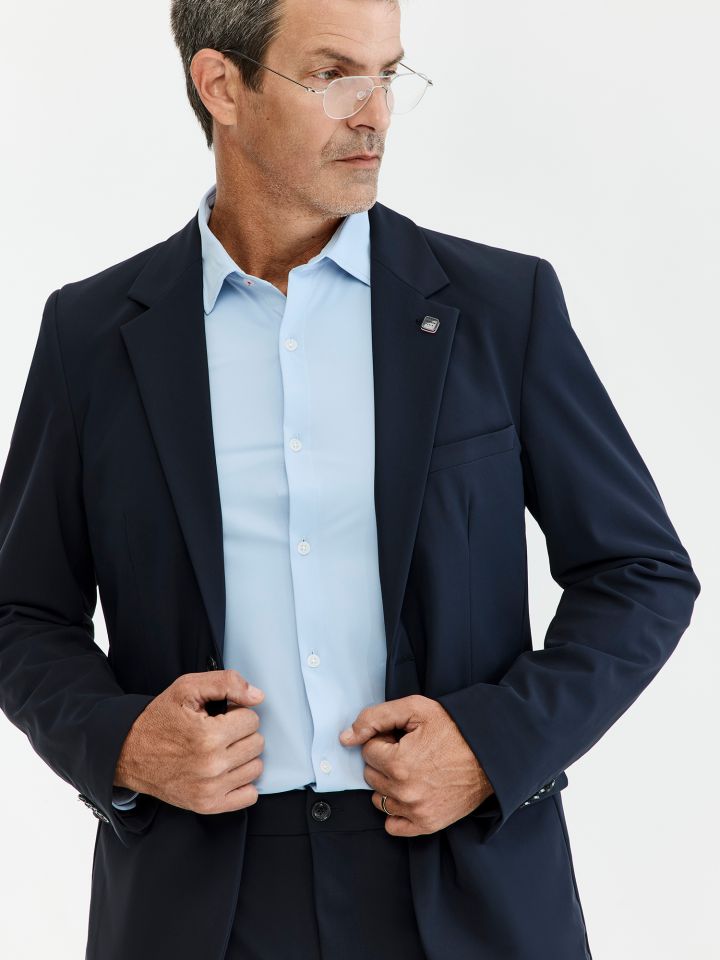 HECHTER PARIS ג’קט חליפת טק בגזרת סלים