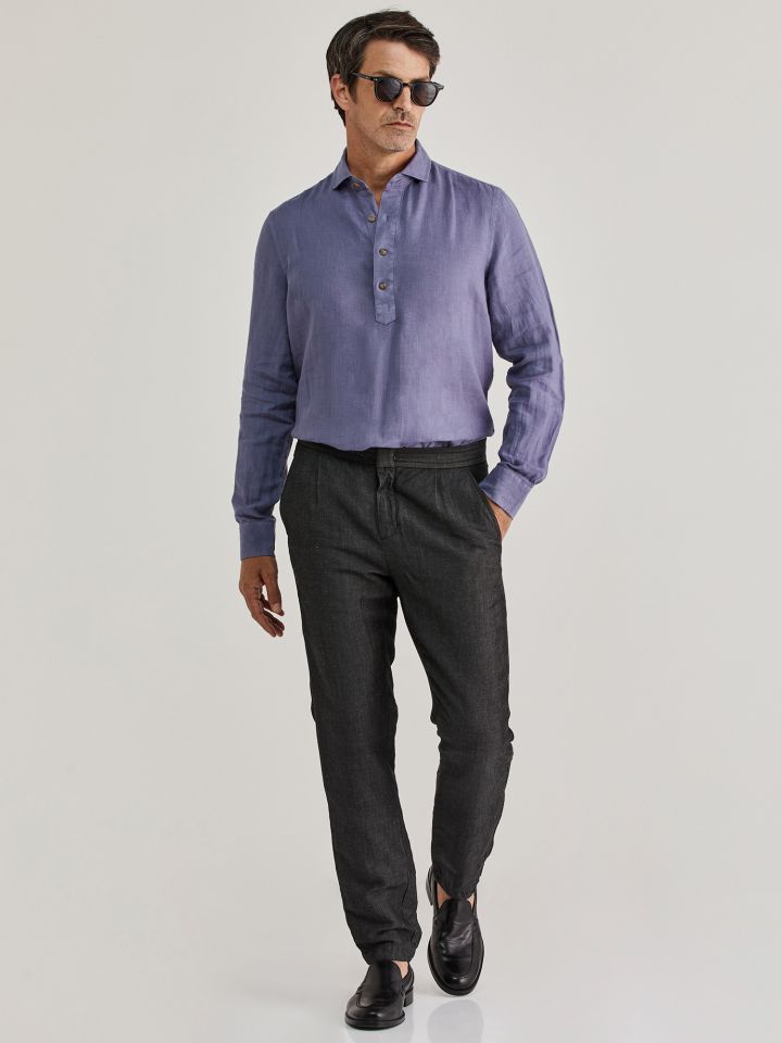 MAX MORETTI
מכנסי פשתן טנסל שרוך