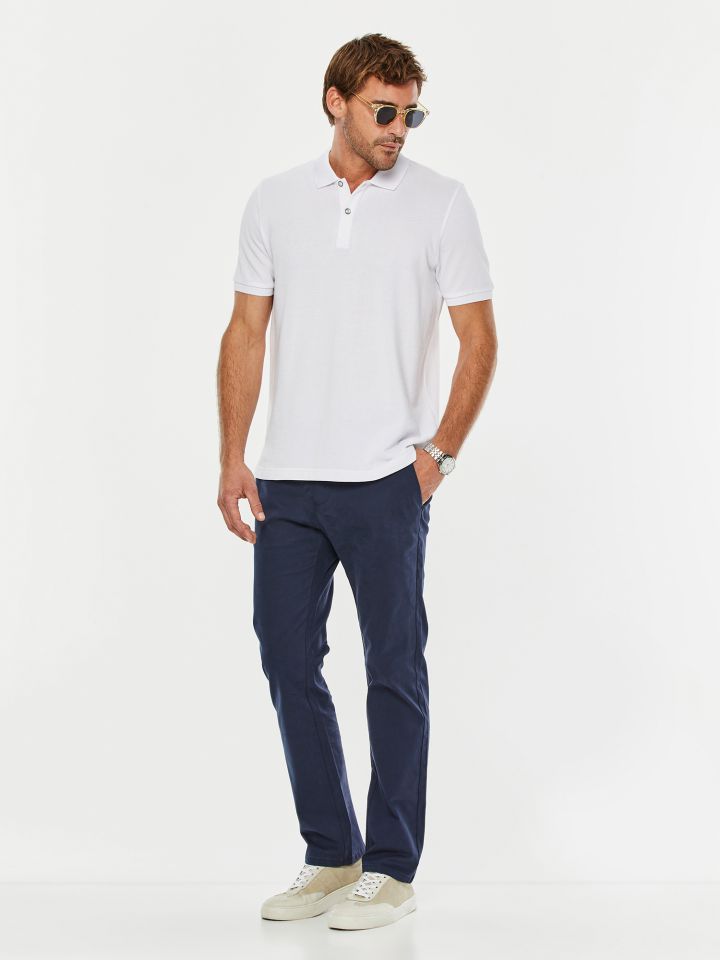 MAX MORTTI
מכנסי צ’ינו בגזרה ישרה טנסל