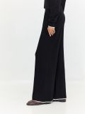 מכנסי סריג בגזרת Wide Leg
