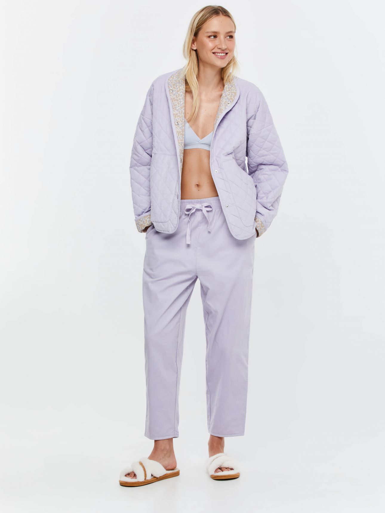 מכנסי קורדרוי עם שרוך