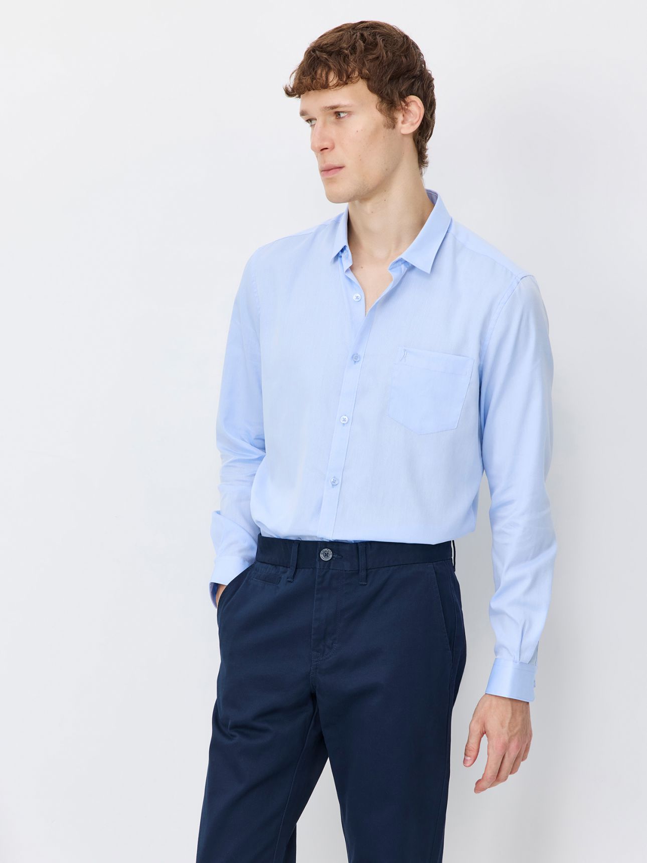 חולצה מכופתרת G14 טפלון טקסטורה