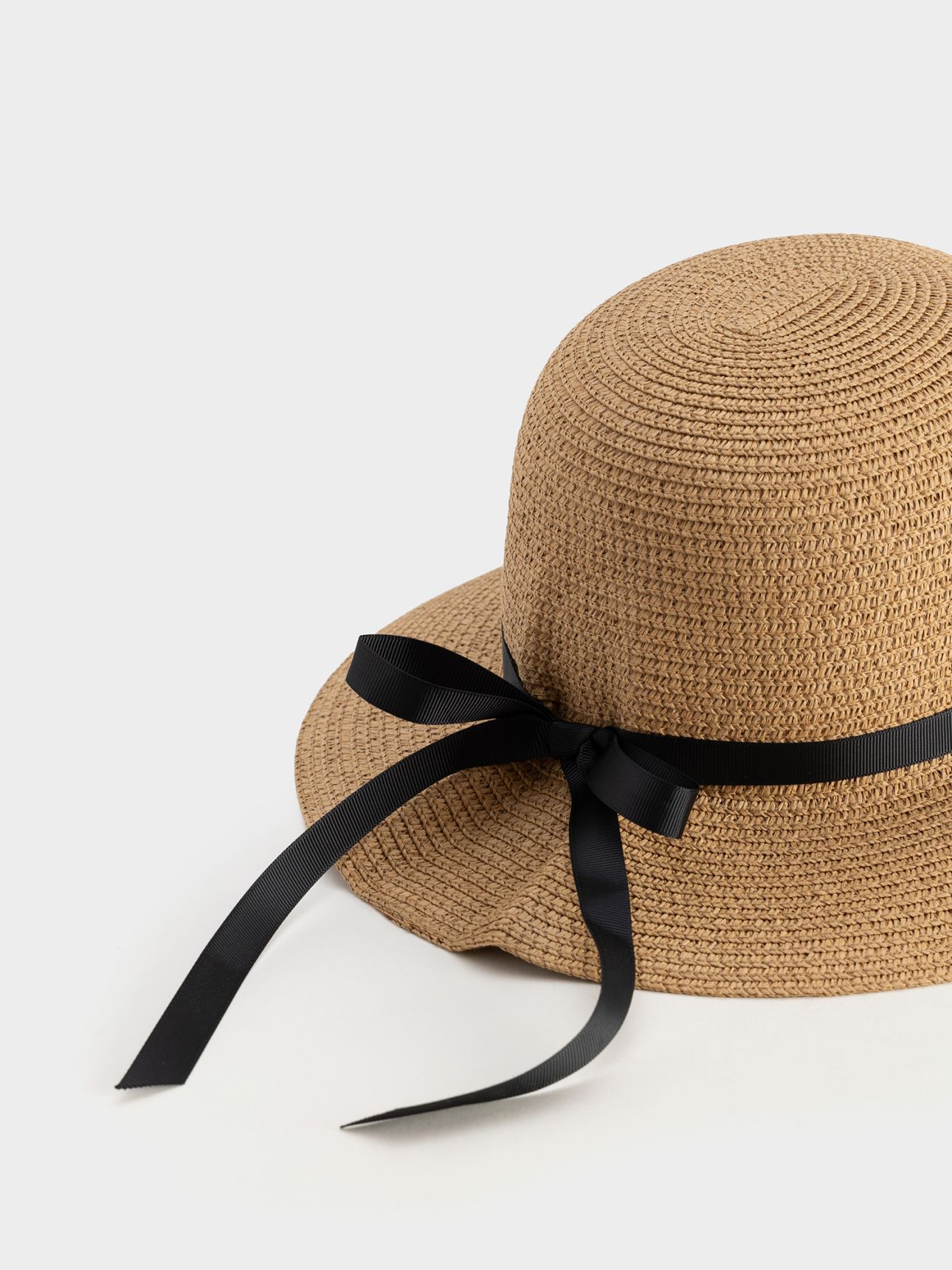 כובע קש באקט+סרט