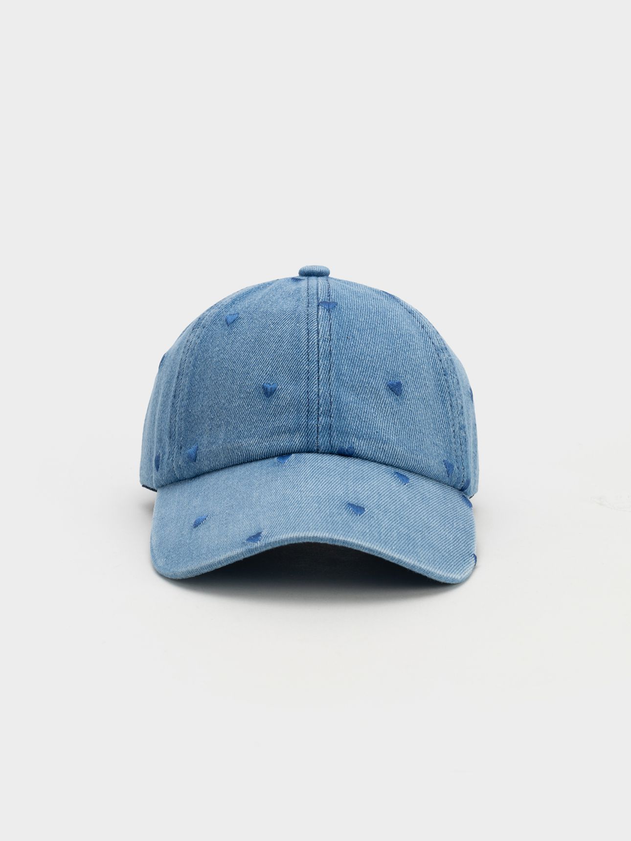 כובע מצחיה ג’ינס לבבות