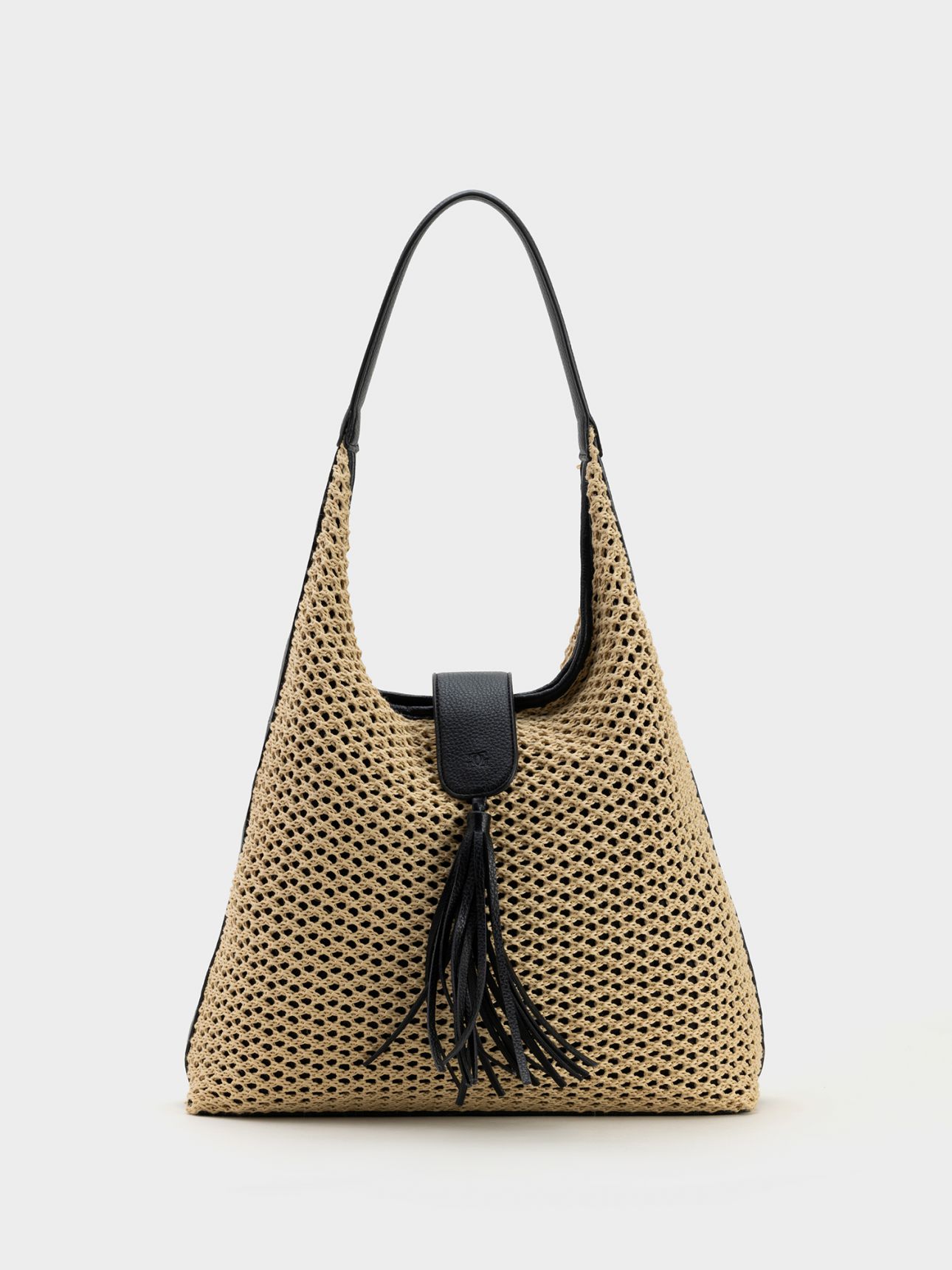 תיק כתף במראה קש