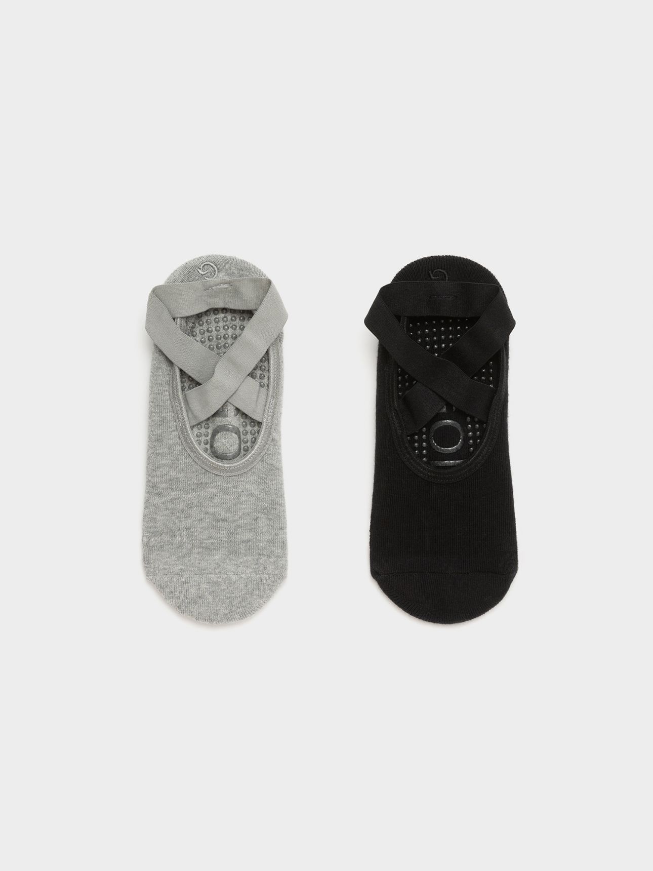 מארז 2 זוגות גרבי קרסוליות לפילאטיס ויוגה