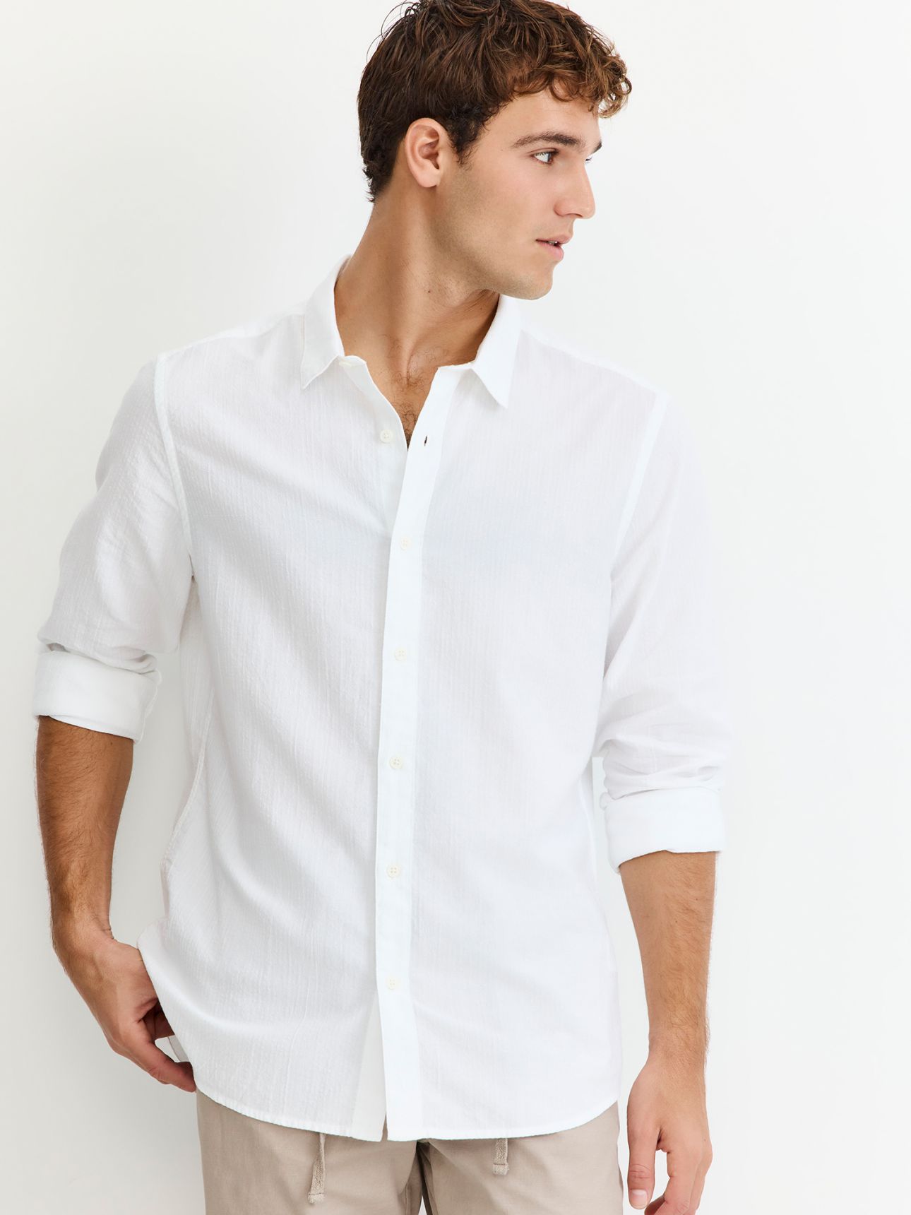 חולצה מכופתרת ארוכה סירסאקר