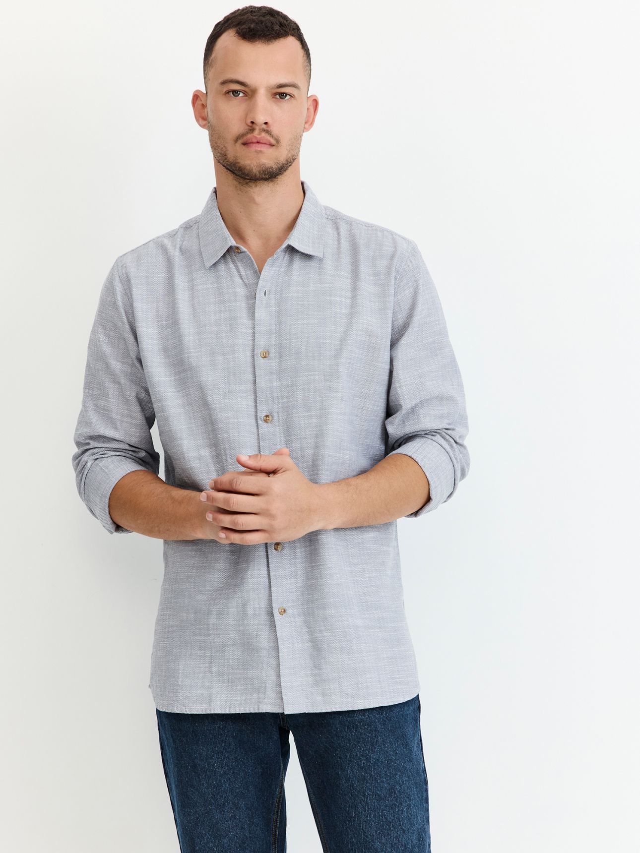 מכופתרת אריג טקסטורה