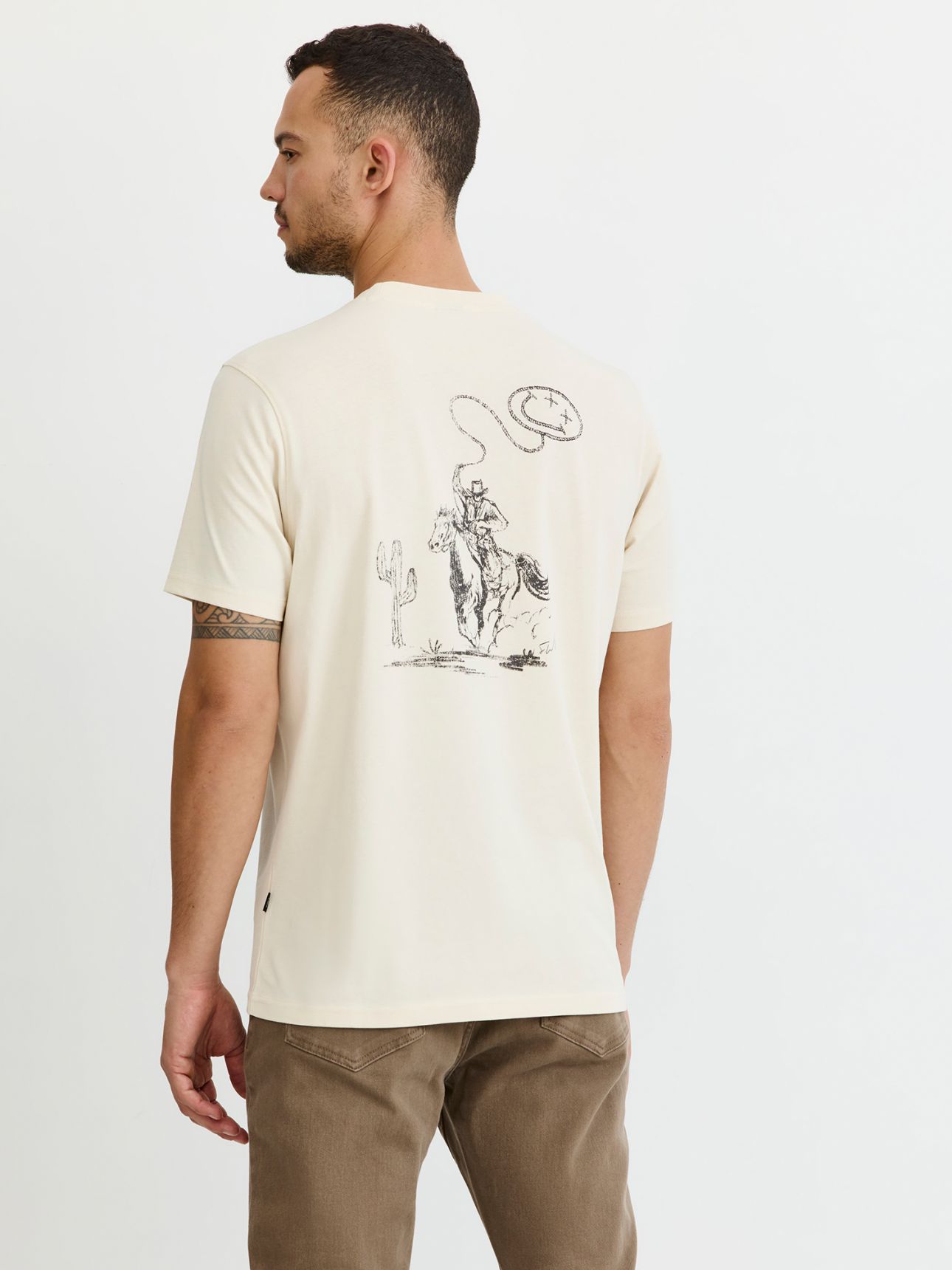 טי שירט קצרה דפוס חוף