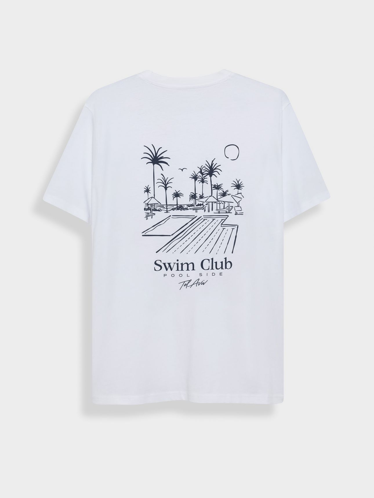טי שירט קצרה דפוס חוף