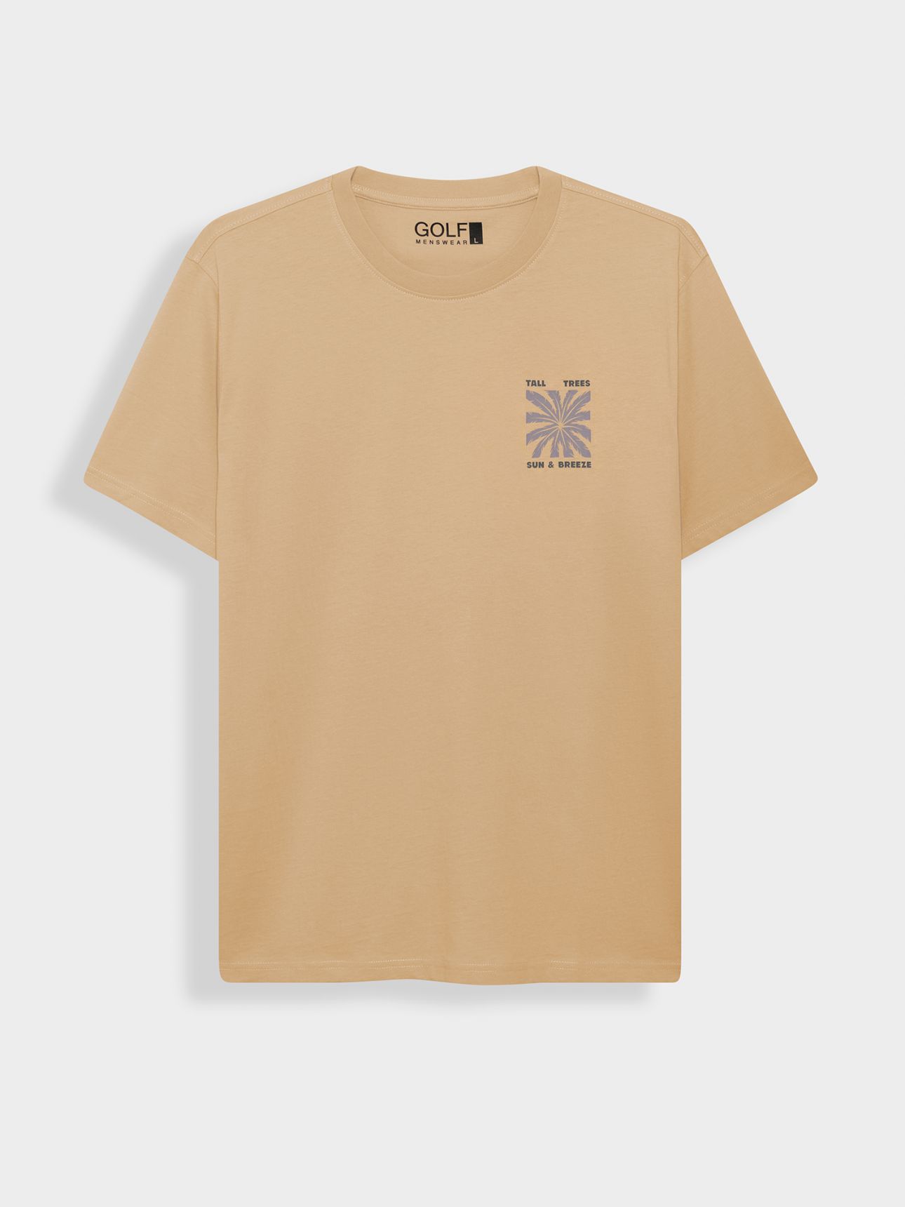 טי שירט קצרה דפוס חוף