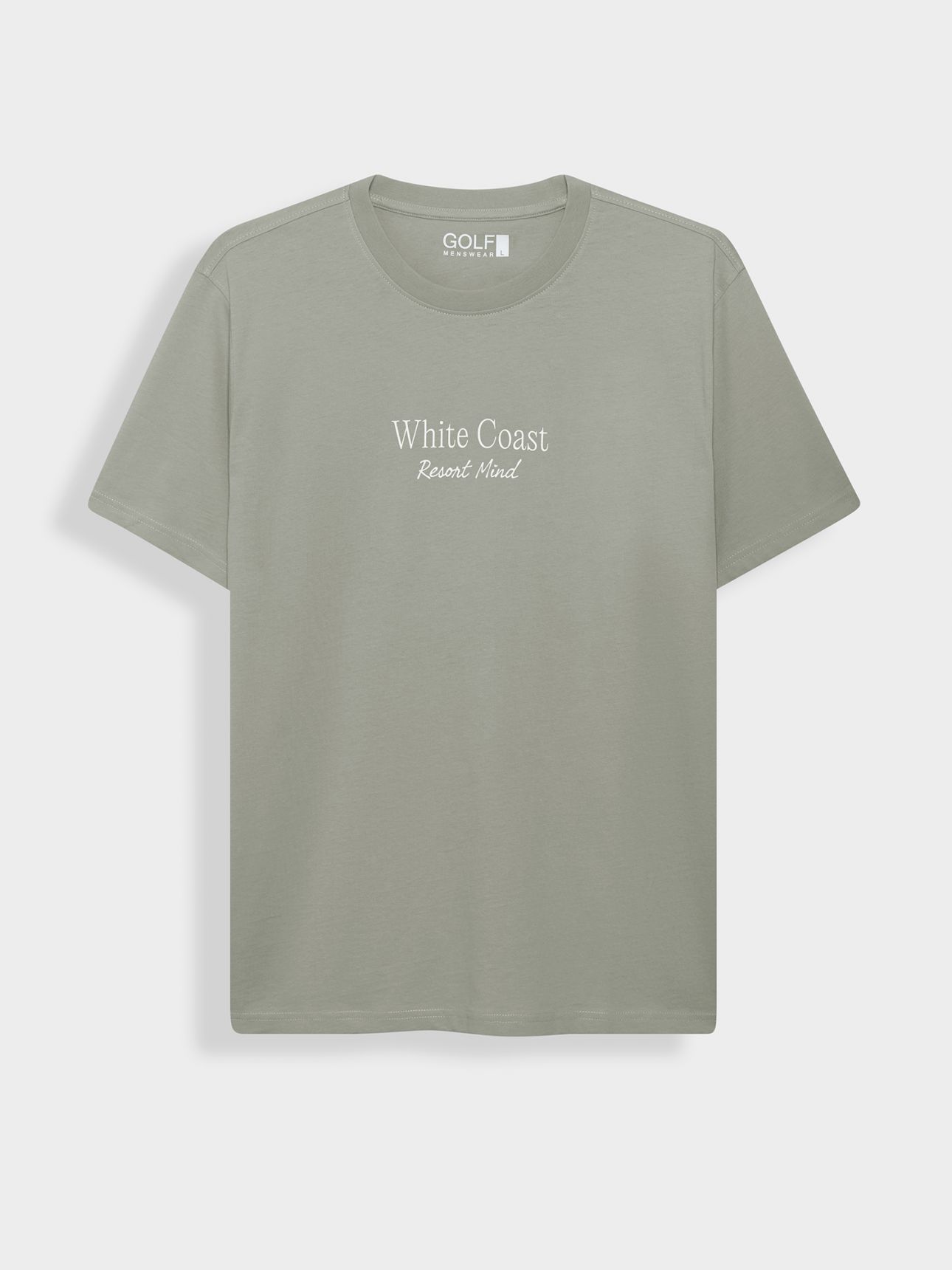 טי שירט קצרה דפוס חוף