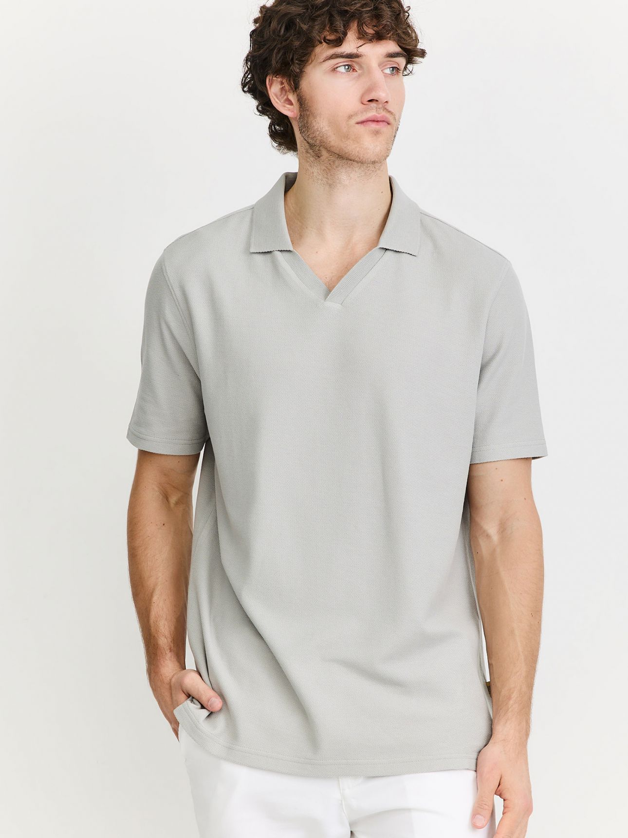 פולו טקסטורה שרוול קצר