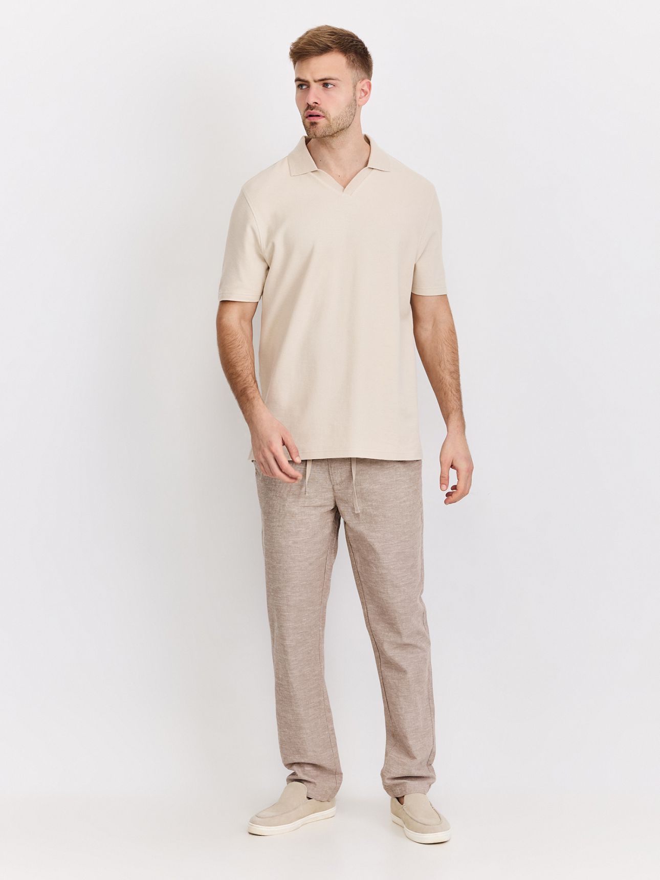 פולו טקסטורה שרוול קצר