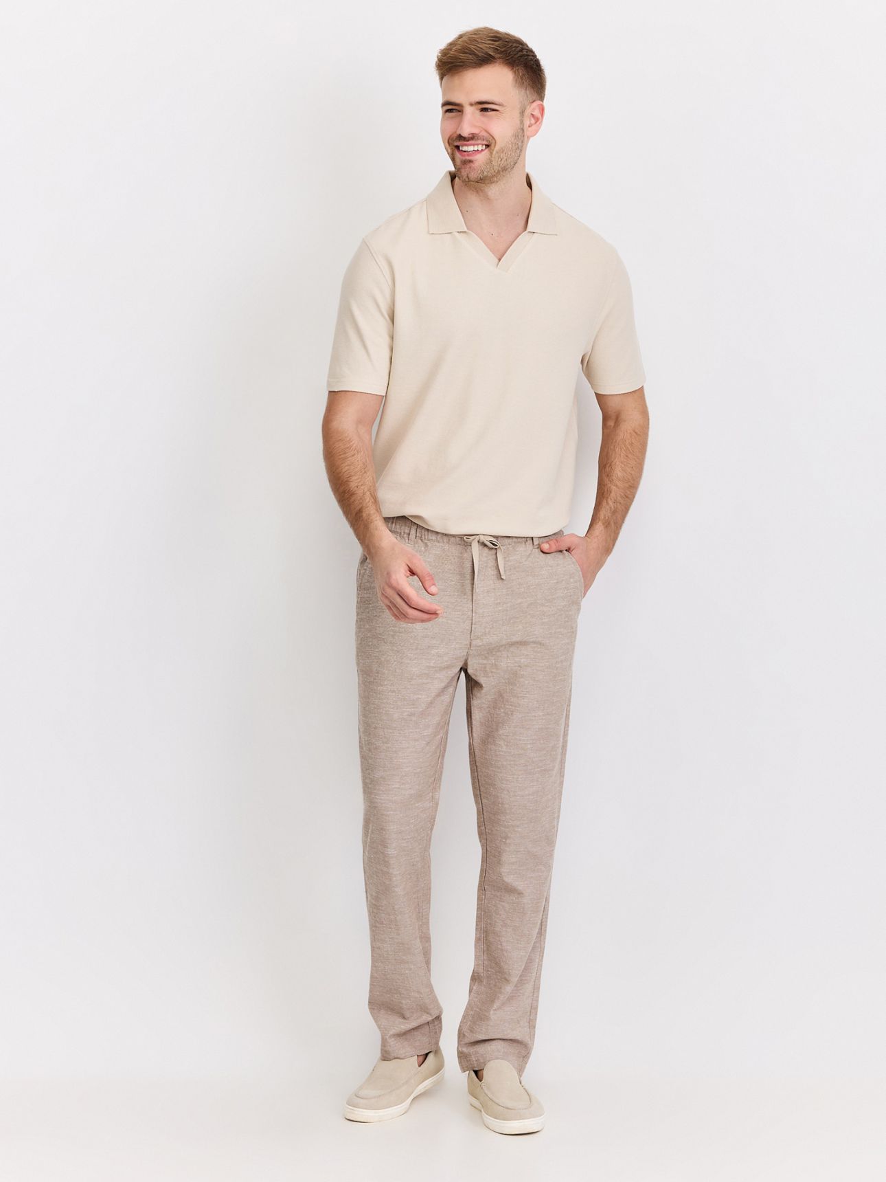 מכנסי צ’ינו כותנה פשתן