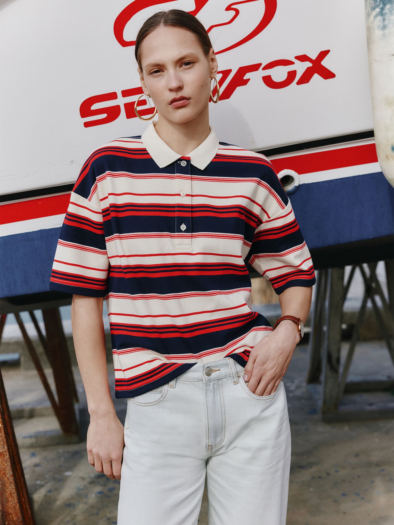 חולצת פולו פסים