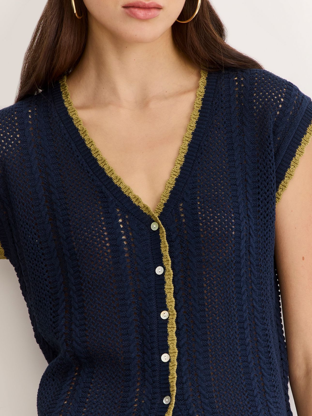 חולצת סריג מכופתרת