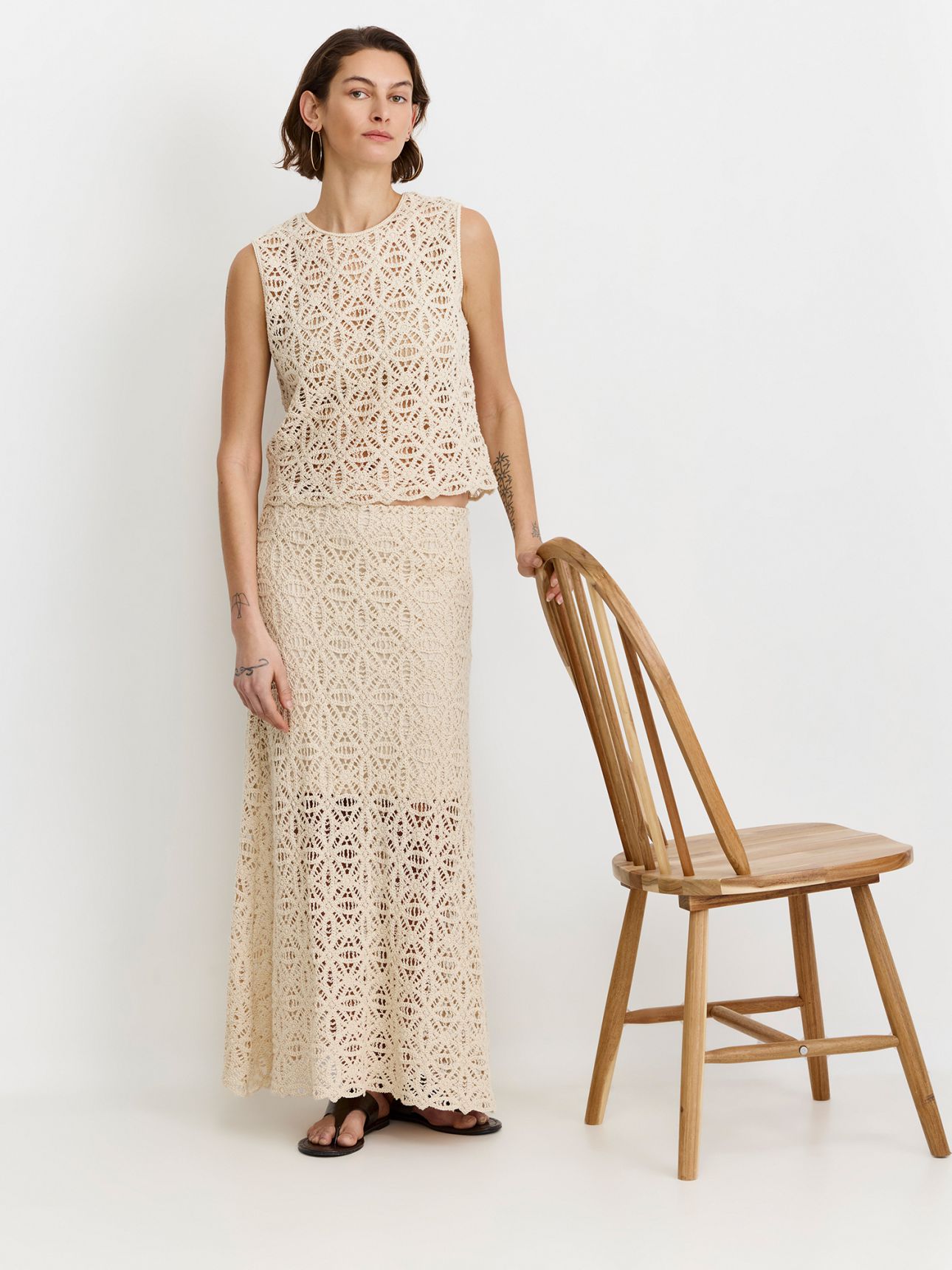 חצאית מקסי קרושה