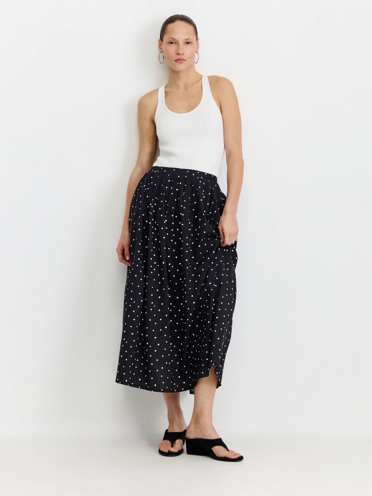 חצאית וואל מודפסת