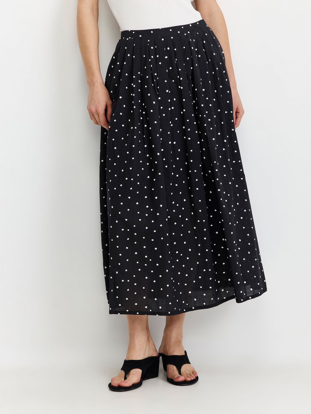 חצאית וואל מודפסת