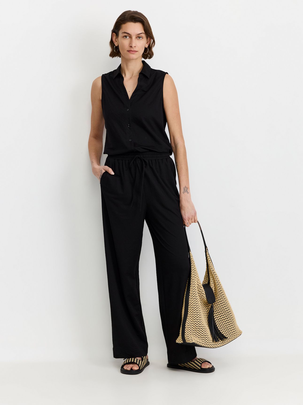 מכנסיי טיסה מותן אלסטית