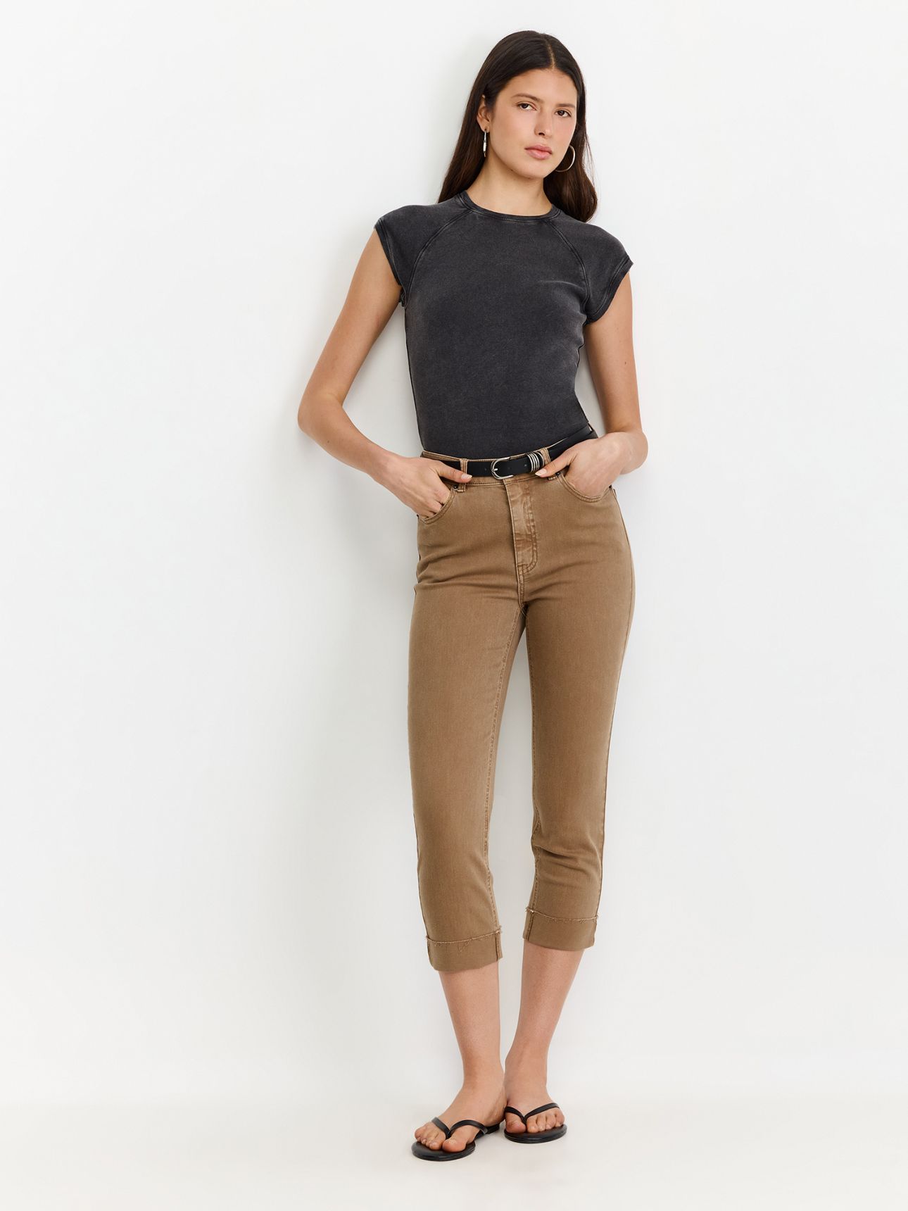 מכנסי חמש כיסים קפרי