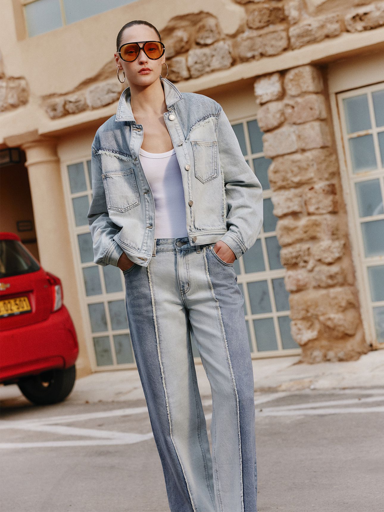 ג’ינס BAGGY משולב