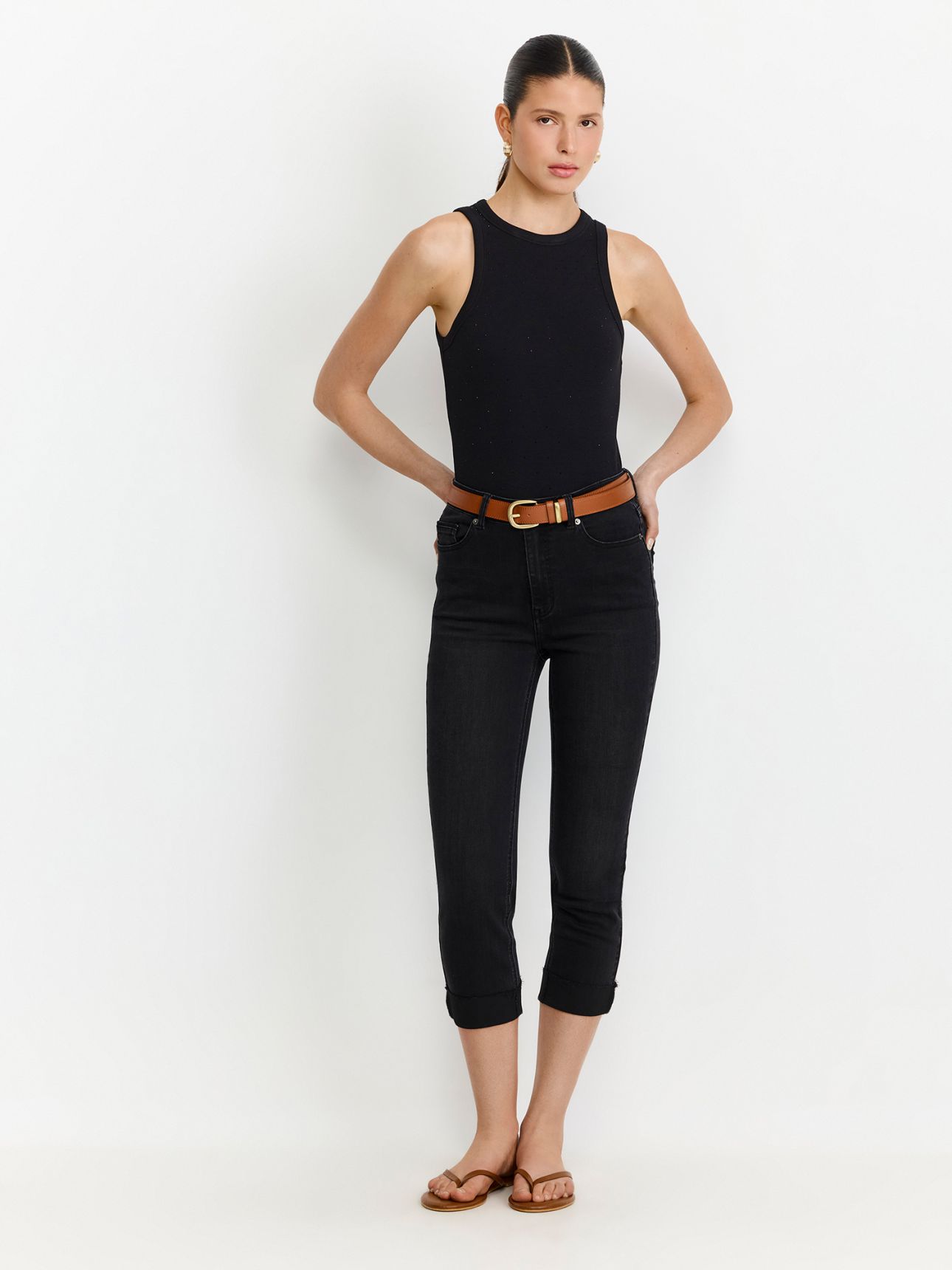 ג’ינס קפרי חמש כיסים