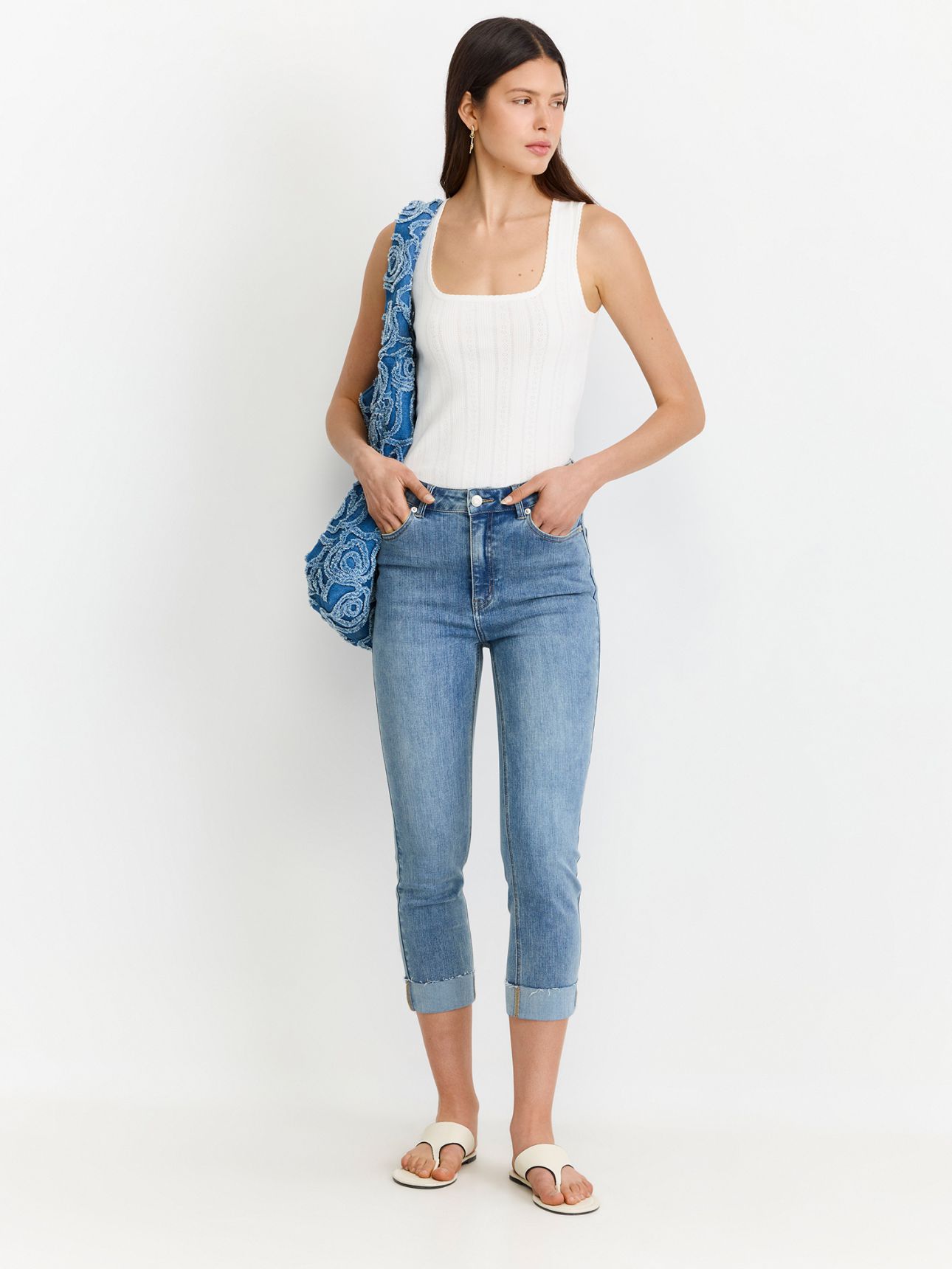 ג’ינס קפרי חמש כיסים