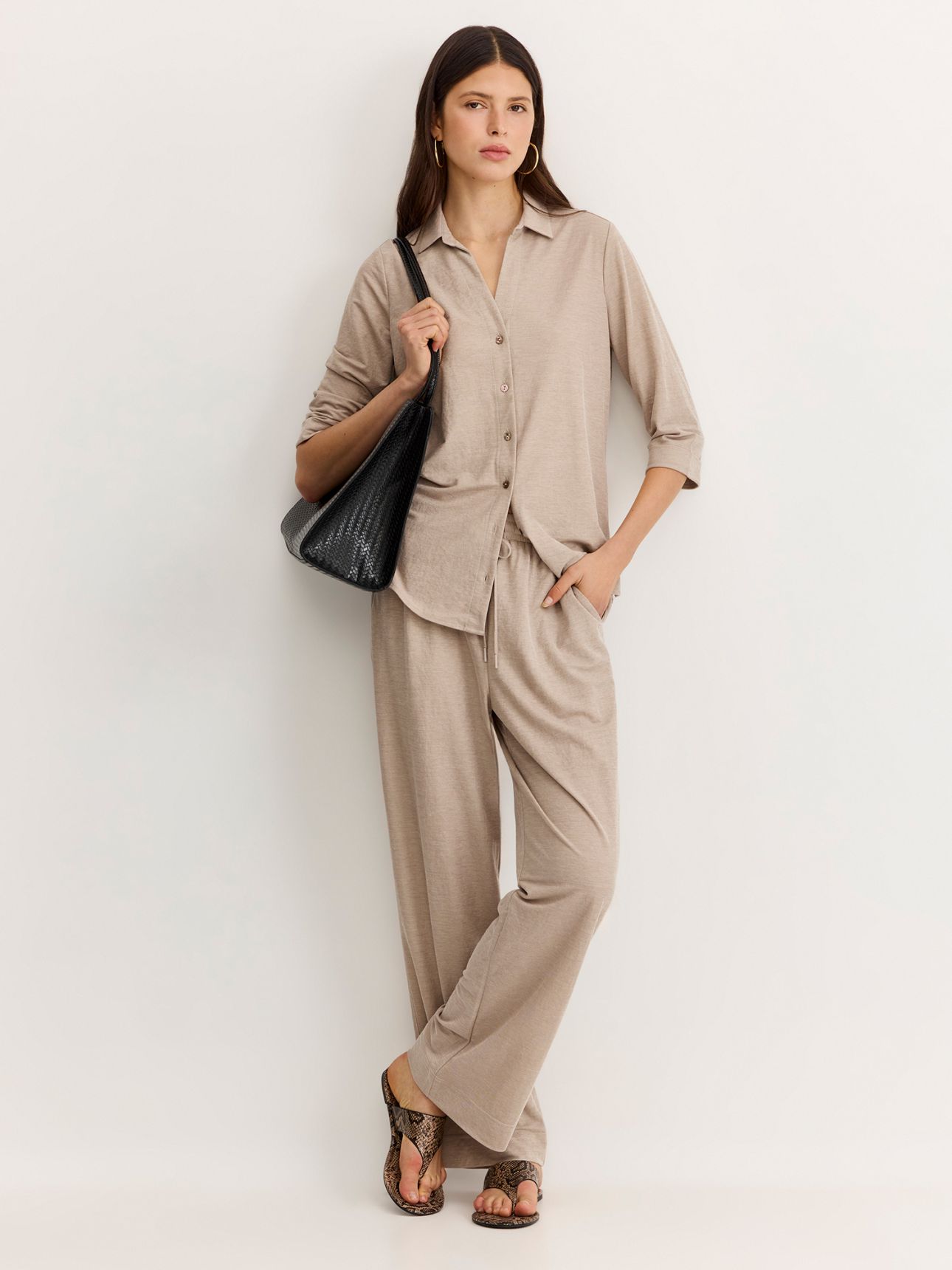 חולצת טוניקה מכופתרת