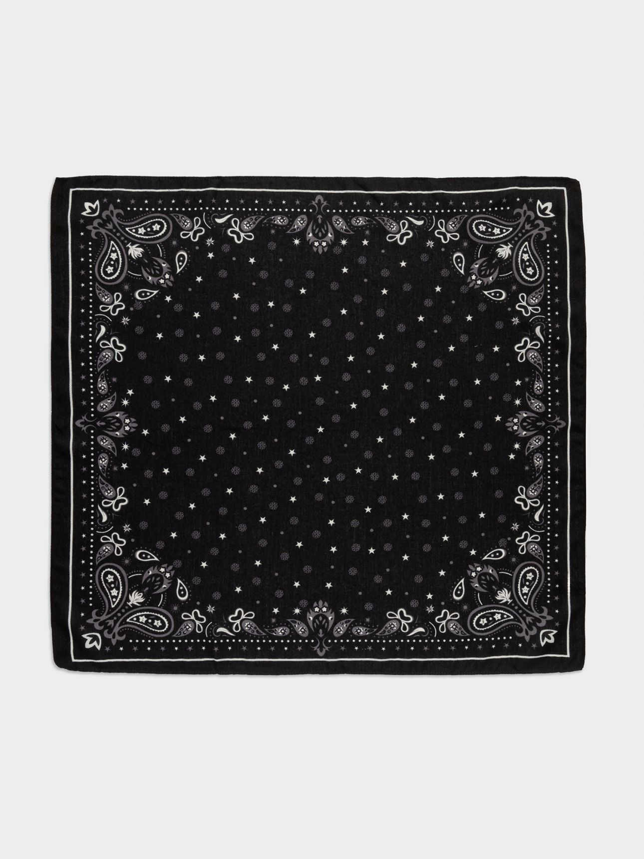 מטפחת בהדפס פייזלי כוכבים