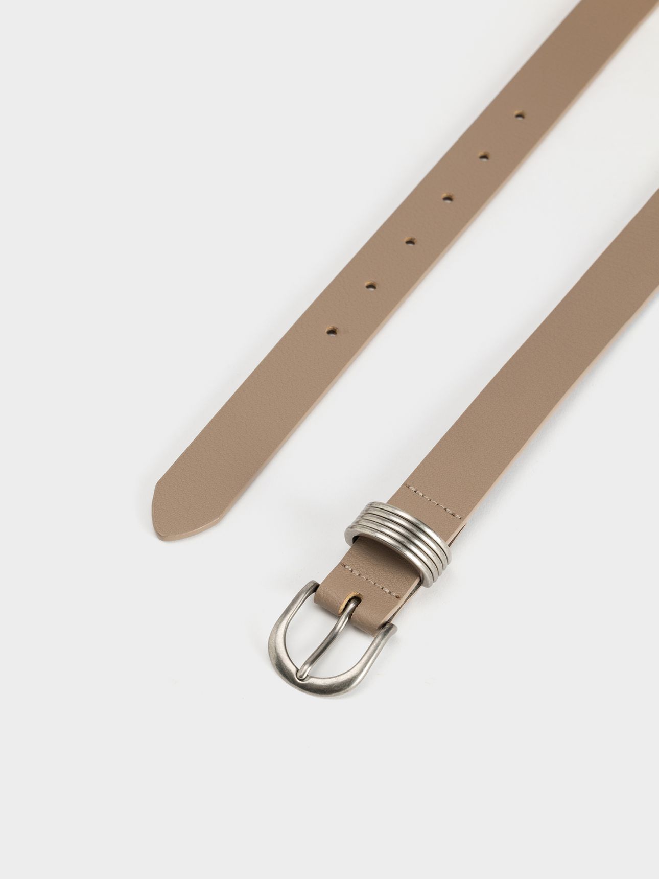 חגורת עור אבזם לולאות