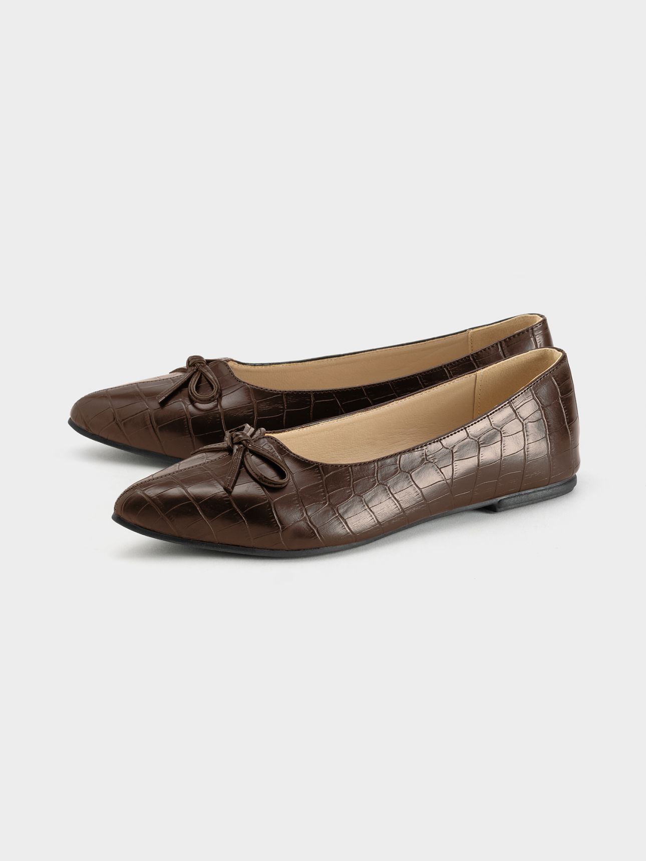 נעלי בובה קרוקו