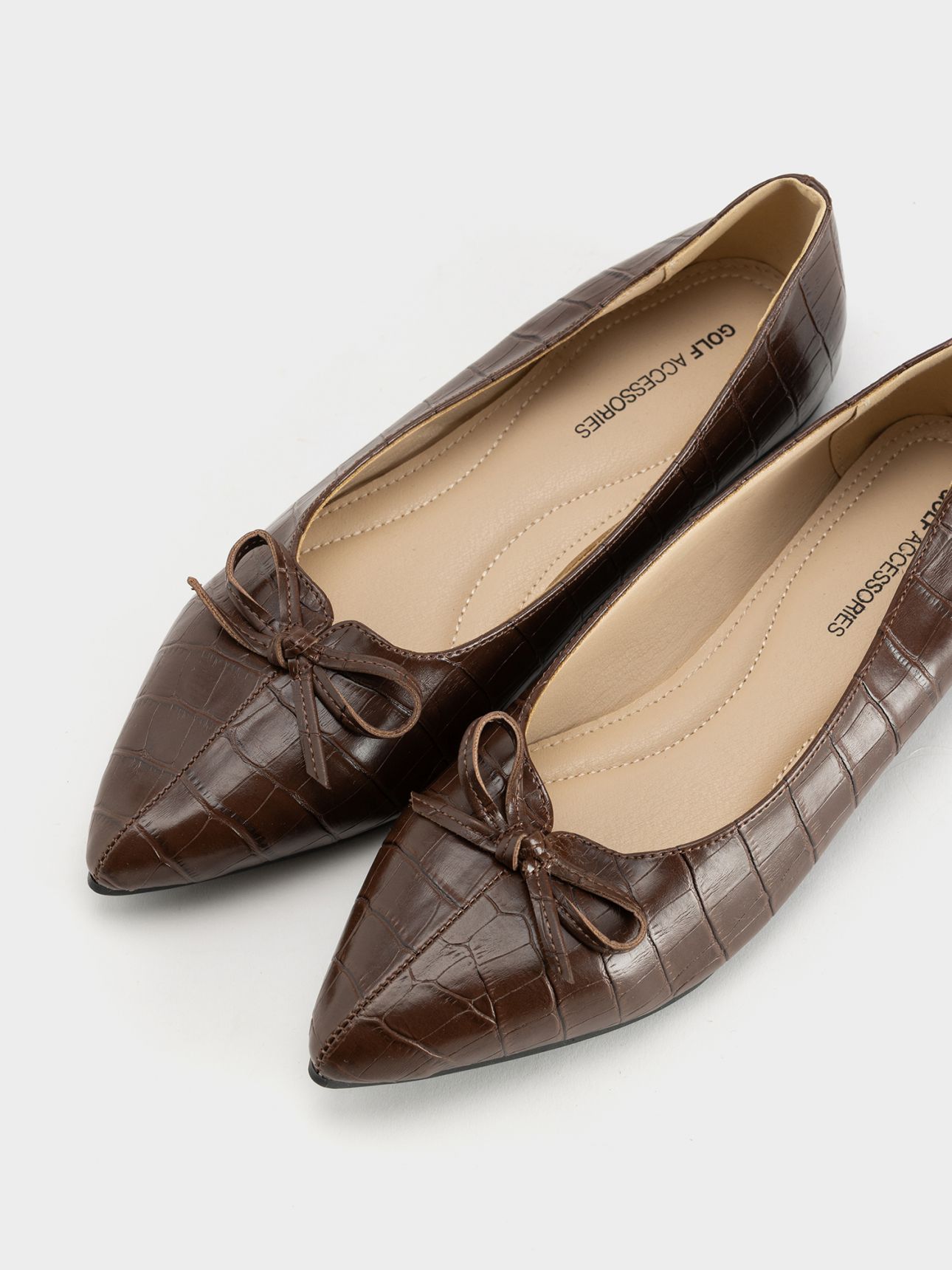 נעלי בובה קרוקו