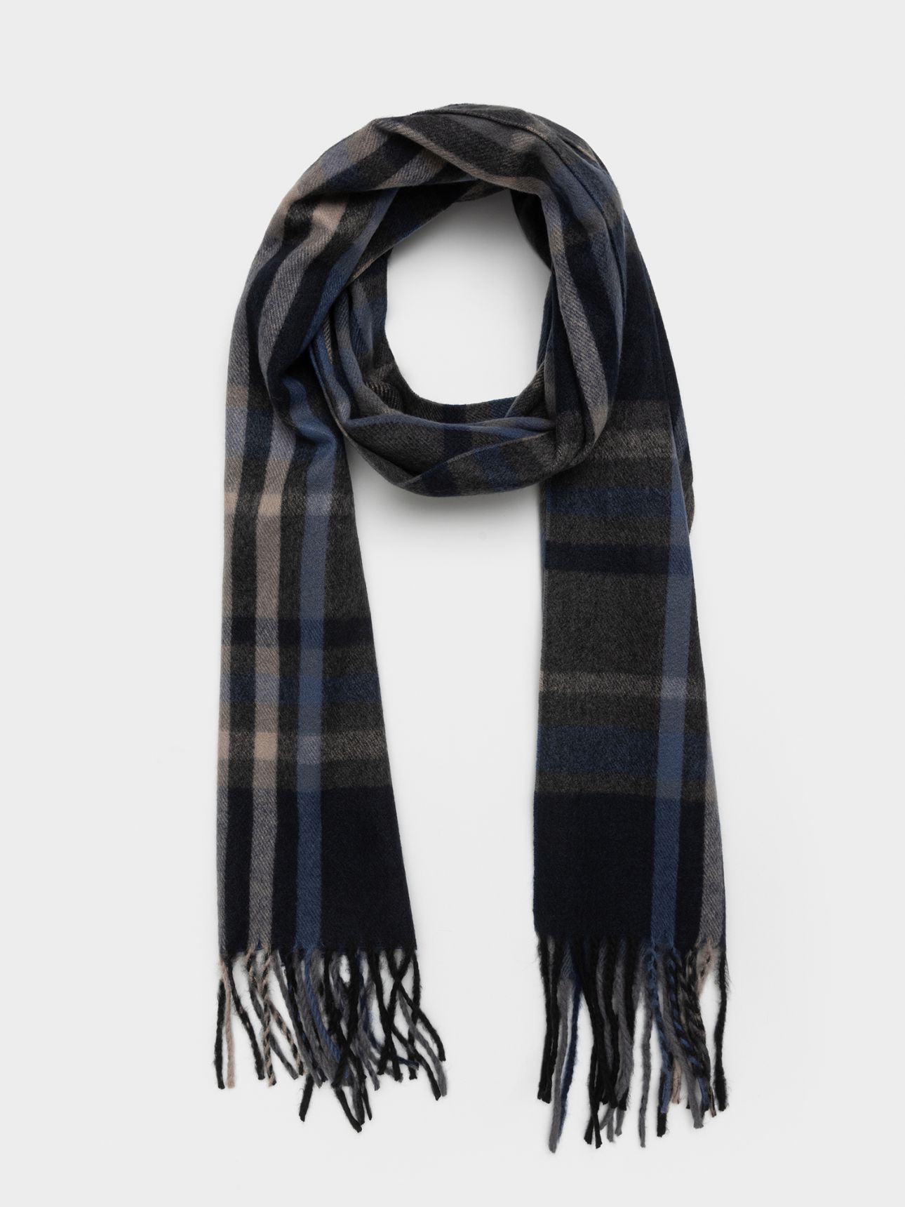 צעיף ארוג משובץ